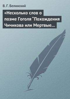 Виссарион Белинский - «Несколько слов о поэме Гоголя “Похождения Чичикова или Мертвые души”»